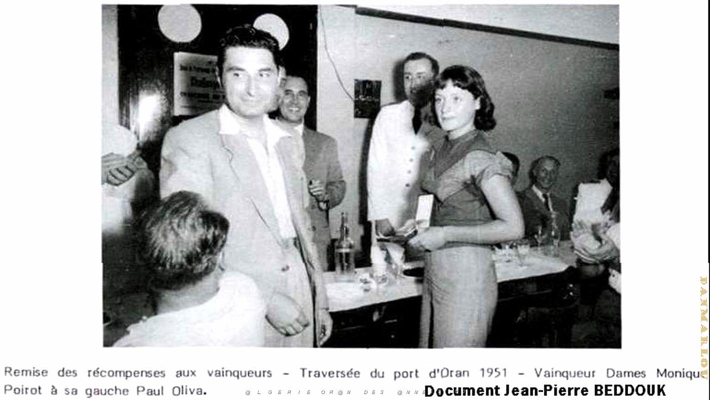 Oran - Port - Traversee nage - Monique Poirot - 1951.jpg
